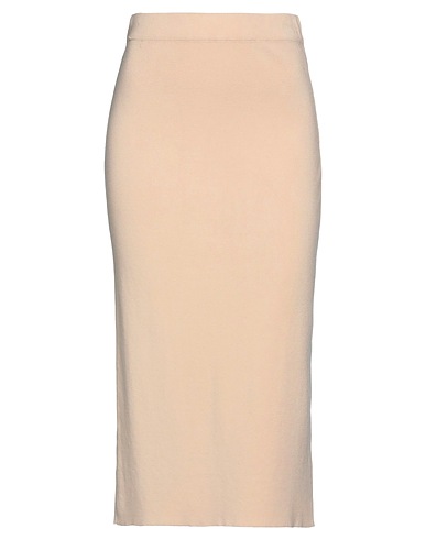 VICOLO Midi skirt Light brown 70% Viscose, 30% Polyester