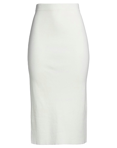 VICOLO Midi skirt Ivory 70% Viscose, 30% Polyester
