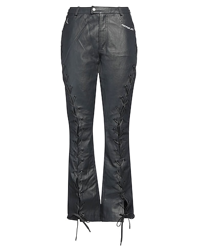 JORDAN Casual trouser X CACTUS JACK Charcoal 100% Calfskin
