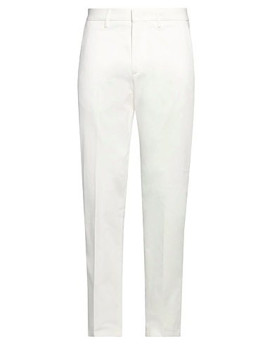 DUNHILL Casual trouser White 95% Cotton, 3% Mulberry silk, 2% Elastane