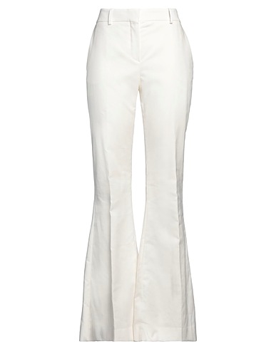 NINA RICCI Casual trouser Off white 54% Cotton, 46% Linen