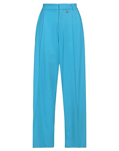 GIUSEPPE DI MORABITO Casual trouser Azure 95% Virgin Wool, 5% Elastane