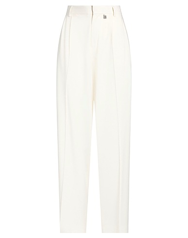 GIUSEPPE DI MORABITO Casual trouser Ivory 95% Virgin Wool, 5% Elastane