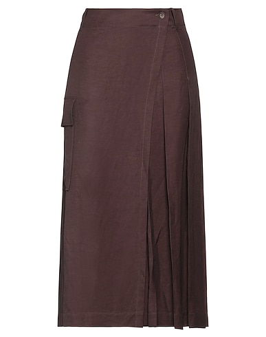 P.A.R.O.S.H. Midi skirt 72% Viscose, 28% Linen