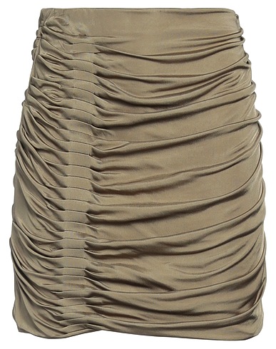 GAUGE81 Minigonna Verde militare 100% Viscosa