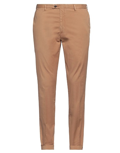 DEVORE INCIPIT Casual trouser Camel 96% Cotton, 4% Elastane