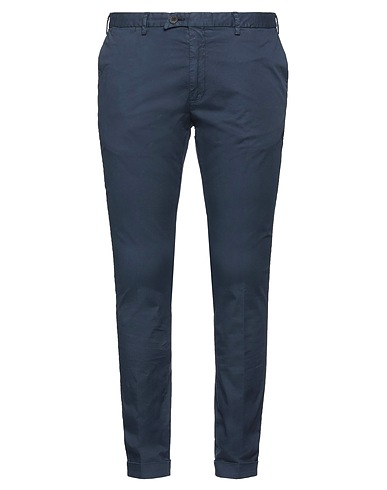 DEVORE INCIPIT Casual trouser Navy blue 96% Cotton, 4% Elastane