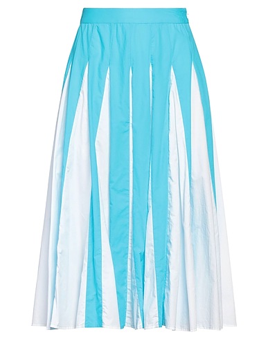 BATSHEVA Midi skirt Azure 100% Cotton