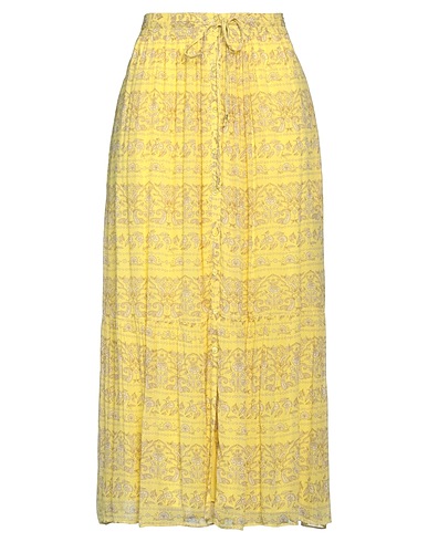 VANESSA BRUNO Midi skirt Yellow 100% Viscose