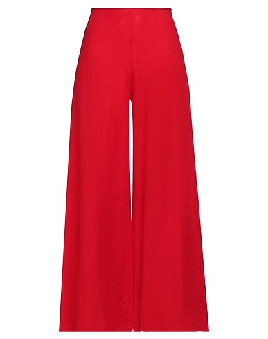 CRISTINA BONFANTI Casual trouser Red 100% Linen