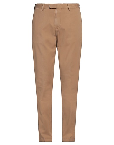 DEVORE INCIPIT Casual trouser Camel 96% Cotton, 4% Elastane