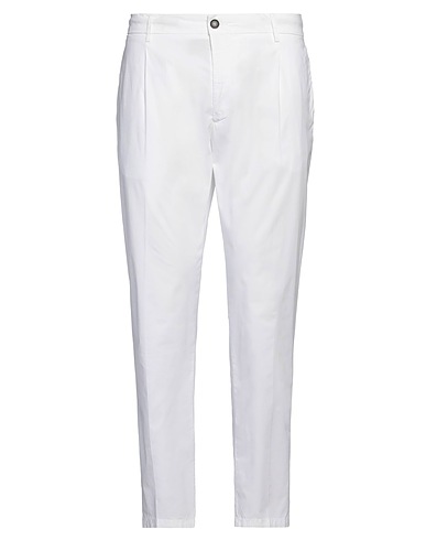 BE ABLE Pantalone Bianco 97% Cotone, 3% Elastan