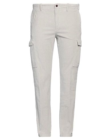 SPARVIERI Casual pants Light grey 98% Cotton, 2% Elastane