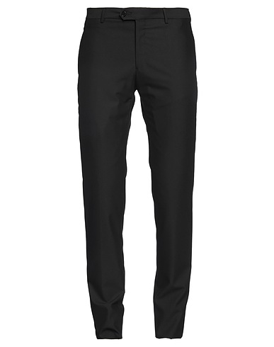 REVERSE Pantalone Nero 70% Poliestere, 24% Viscosa, 6% Elastan