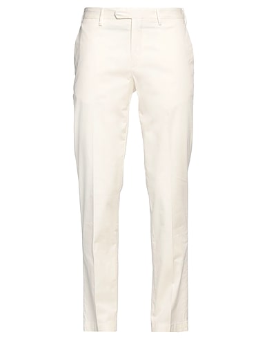 DEVORE INCIPIT Casual pants Cream 96% Cotton, 4% Elastane