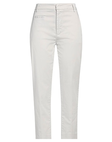 DONDUP Casual pants Light grey 97% Cotton, 3% Elastane