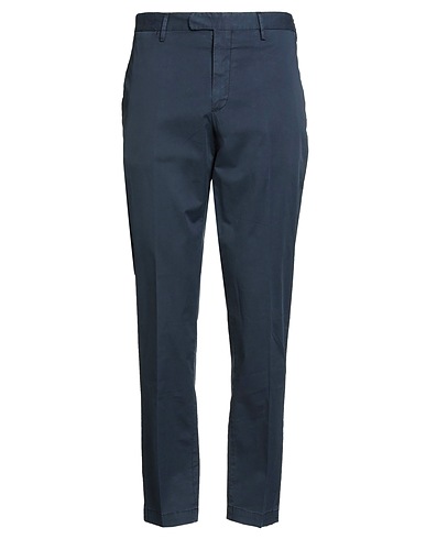 DEVORE INCIPIT Casual pants Navy 96% Cotton, 4% Elastane
