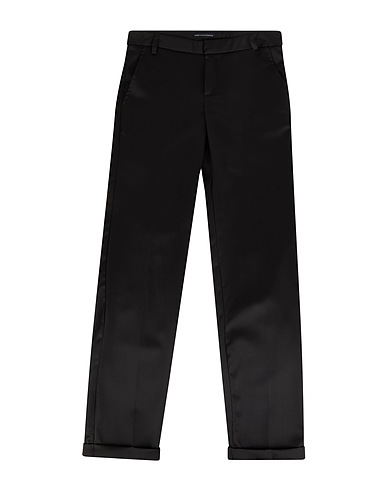 DANIELE ALESSANDRINI Casual pants Black 60% Viscose, 40% Polyester