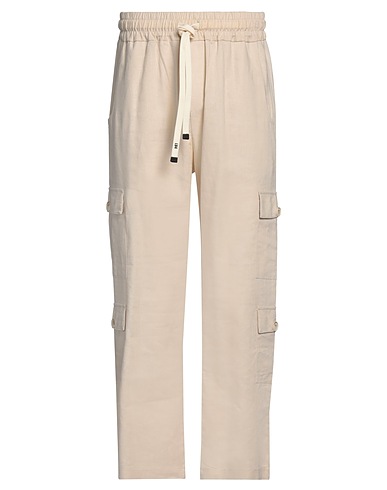 J·B4 JUST BEFORE Casual pants AVORIO 60% Linen, 40% Viscose