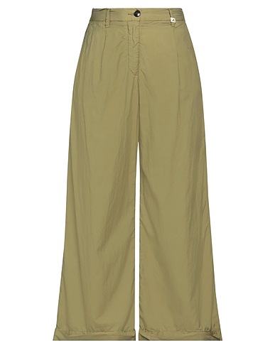 MYTHS Casual pants Military green 75% Cotton, 25% Silk