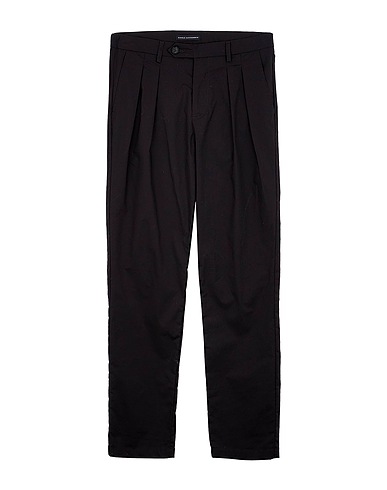 DANIELE ALESSANDRINI Casual pants Black 95% Cotton, 5% Elastane