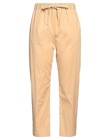 SEMICOUTURE Pantalone Beige 79% Cotone, 18% Poliammide, 3% Elastan