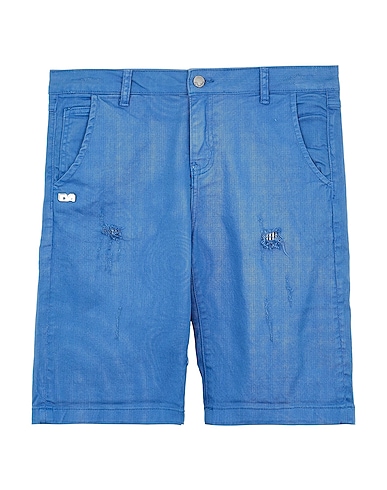 DANIELE ALESSANDRINI Denim shorts 98% Cotton, 2% Elastane