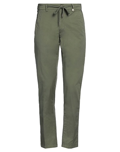 MYTHS Casual pants Military green 97% Cotton, 3% Elastane