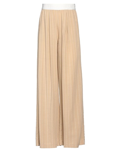 J·B4 JUST BEFORE Casual pants Beige 60% Linen, 40% Viscose