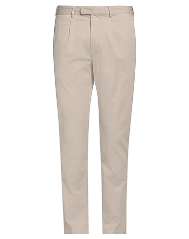 DEVORE INCIPIT Casual pants Light grey 93% Cotton, 6% Silk, 1% Elastane