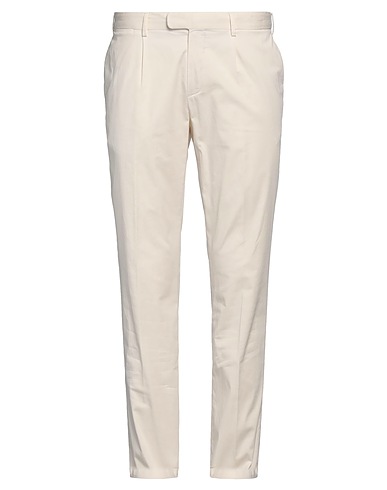 DEVORE INCIPIT Pantalone Off white 93% Cotone, 6% Seta, 1% Elastan