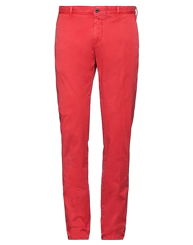 INCOTEX Casual pants Red 98% Cotton, 2% Elastane