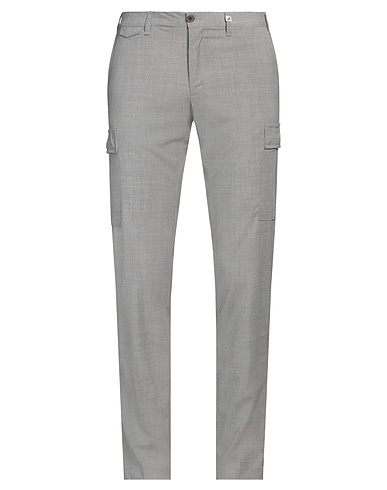 MYTHS Casual trouser Light grey 55% Polyester, 43% Wool, 2% Elastane