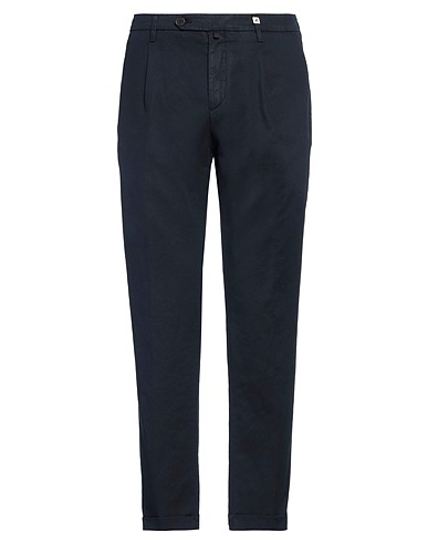 MYTHS Casual pants BLU NOTTE 69% Cotton, 29% Linen, 2% Elastane