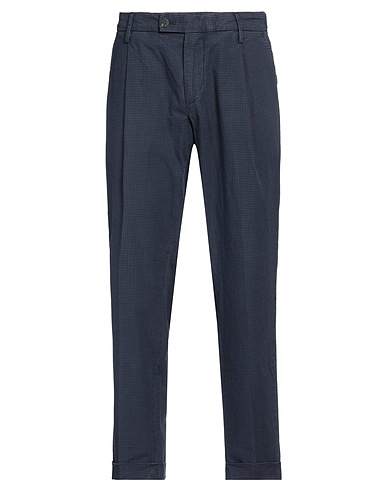 MICHAEL COAL Casual trouser Midnight blue 99% Cotton, 1% Elastane
