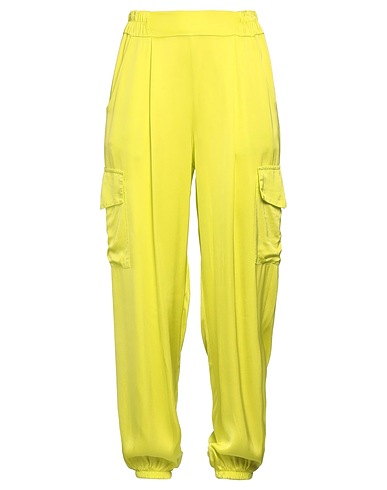 DANIELE FIESOLI Casual pants COLLEZIONE N_01 Lime green 100% Viscose