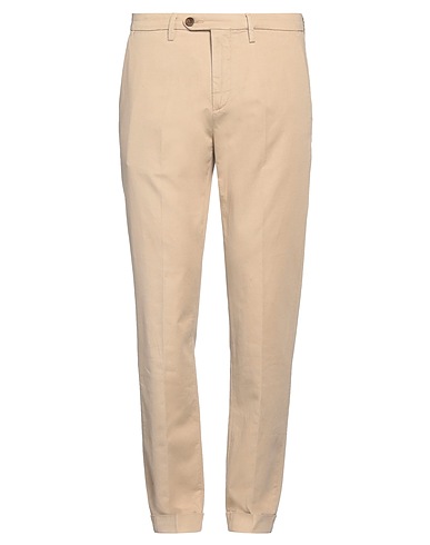 SEVENTY VENEZIA Casual trouser Sand 72% Cotton, 26% Linen, 2% Elastane, Horn