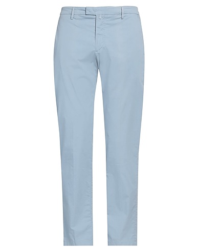 BRIGLIA 1949 Casual pants Sky blue 97% Cotton, 3% Elastane