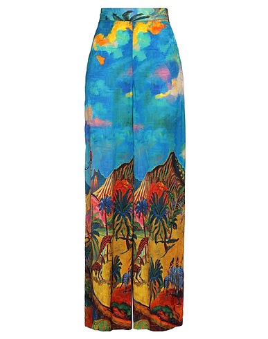 STELLA JEAN Casual pants Azure 100% Viscose