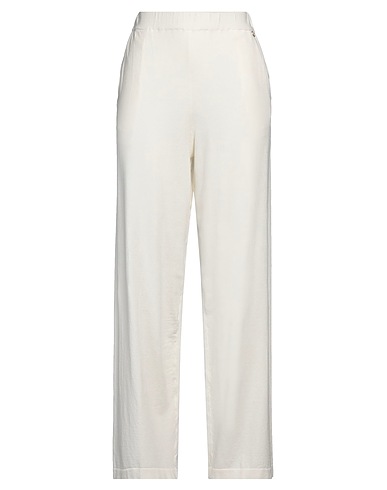 TWINSET Casual trouser Off white 47% Viscose, 28% Polyester, 25% Polyamide
