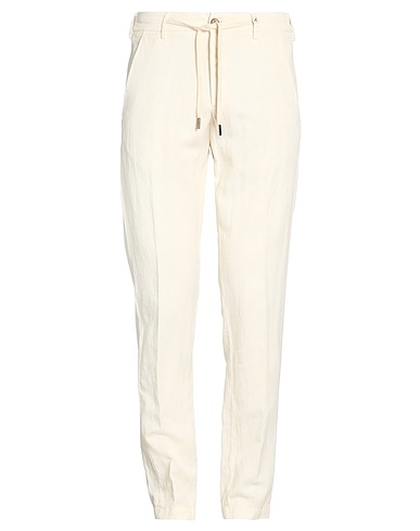 MYTHS Повседневные брюки Слоновая кость 59% Лиоцелл, 23% Лен, 18% Хлопок