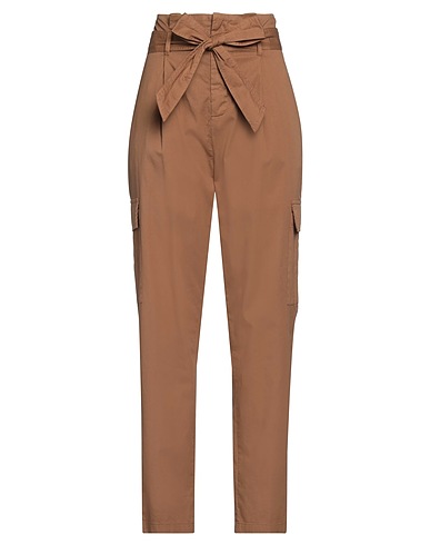 KAOS JEANS Casual trouser Camel 97% Cotton, 3% Elastane