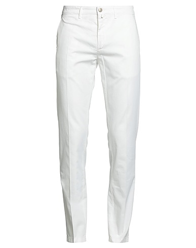 SIVIGLIA Casual trouser White 70% Cotton, 28% Linen, 2% Elastane