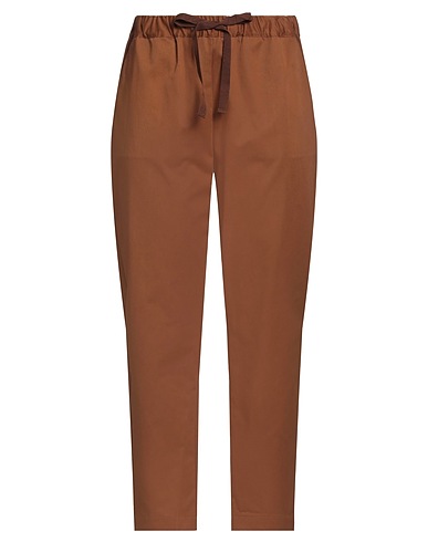 SEMICOUTURE Pantalone Marrone 100% Cotone