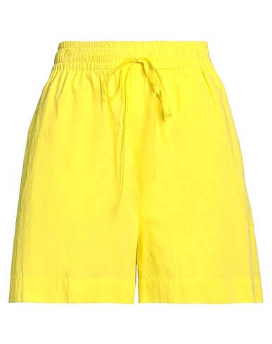 VICOLO Shorts & Bermuda Yellow 100% Cotton