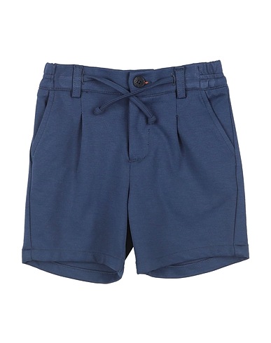 DANIELE ALESSANDRINI Shorts & Bermuda Navy 52% Cotton, 40% Polyamide, 8% Elastane