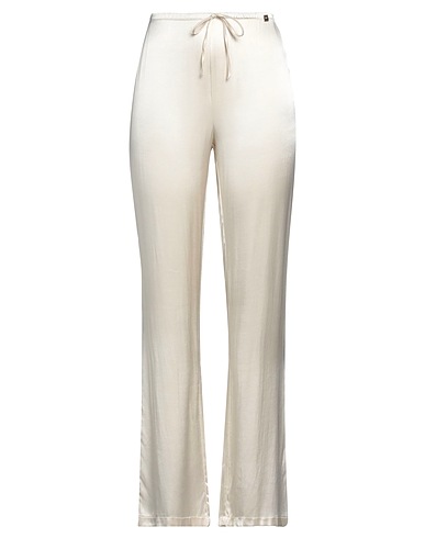 MANILA GRACE Pantalone Avorio 58% Rayon, 42% Viscosa