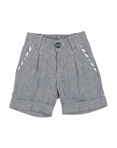 MANUELL & FRANK Shorts & Bermuda Blue 50% Linen, 50% Cotton