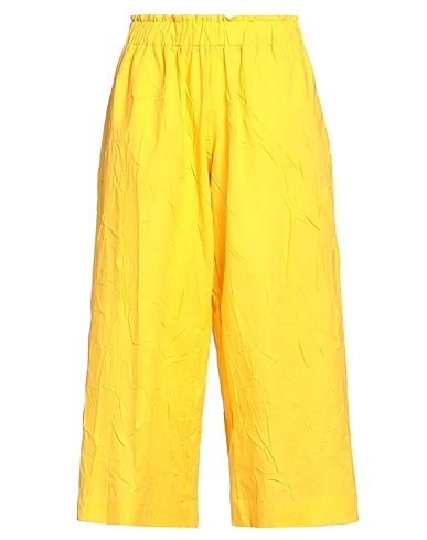 COLLECTION PRIVĒE? Hosen Gelb 65% Polyester, 35% Baumwolle