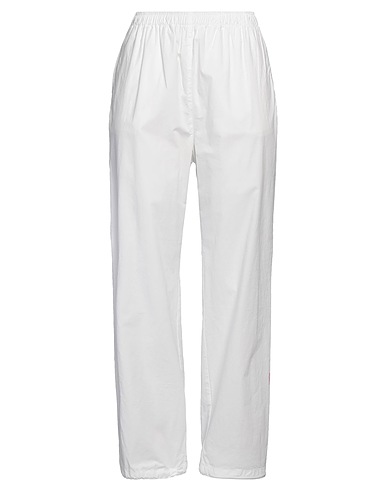 MERCI ITALIA Casual trouser LOVE EDITION White 97% Cotton, 3% Elastane